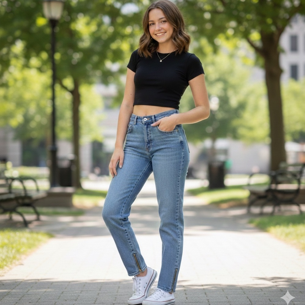 Vintage Bluenotes Women’s Straight Fit Jeans in Light Blue; Size 28 - Picture 8 of 8